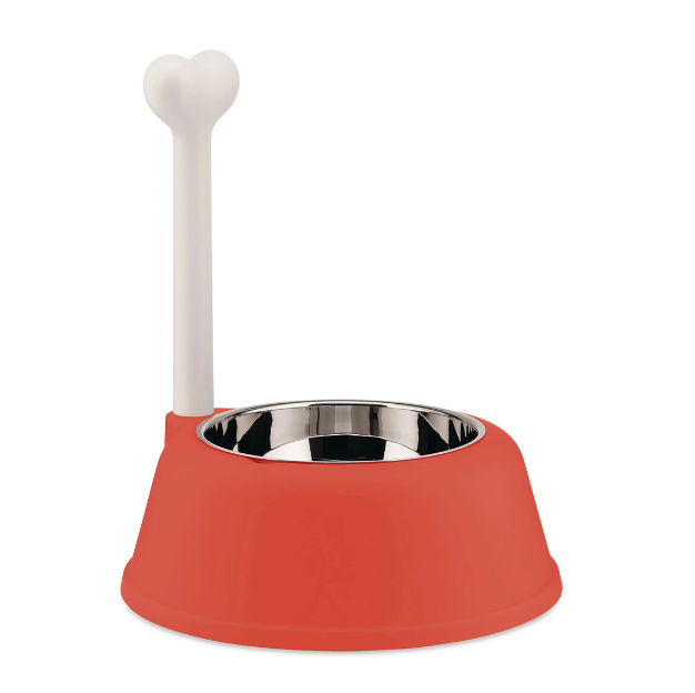 ALESSI LUPITA DOG BOWL - RED ORANGE