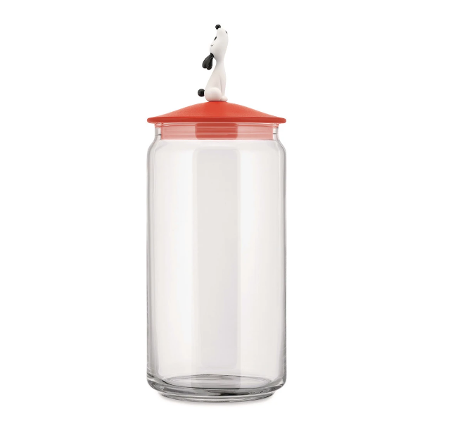 ALESSI LULAJAR CONTAINER FOR DOG FOOD - RED ORANGE