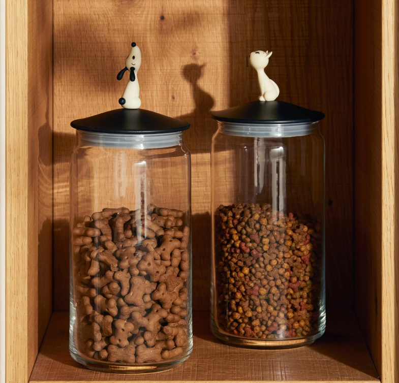 ALESSI LULAJAR CONTAINER FOR DOG FOOD - RED ORANGE