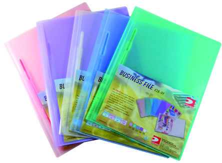 Databank A4透明可插封面蛇夾