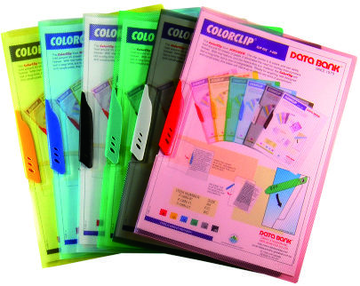 Databank A4 F08N-01透明斜紋底面推夾快勞