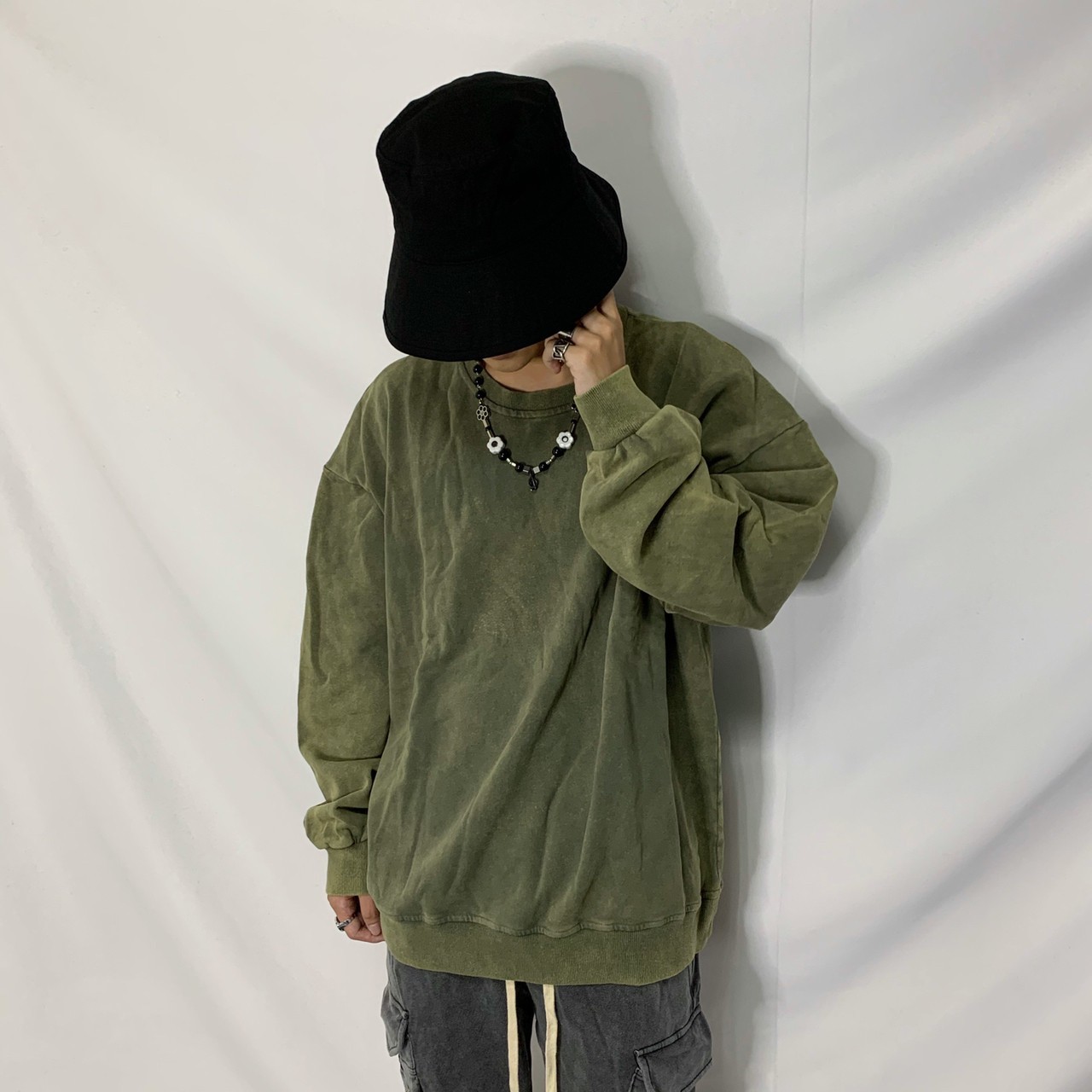 RDC STUDIOS 水洗做舊 衛衣 寬鬆 大學T 洗舊 長袖