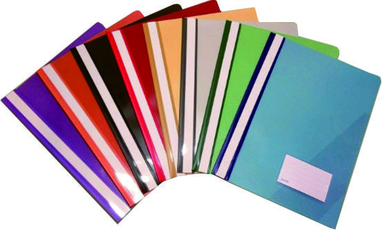 Bantex A4 附名牌透明面顏色底蛇夾