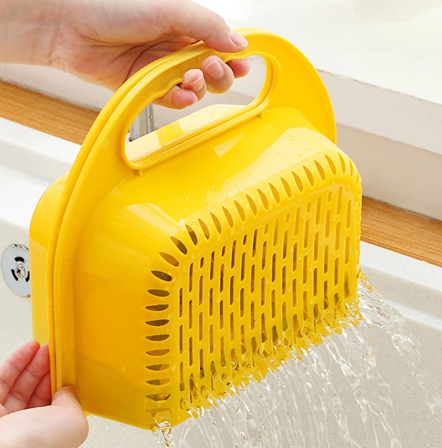 【台灣直送】勁好用 可摺疊隔水籃 | 輕輕鬆鬆 洗蔬菜 水果 海鮮 (逢星期日截單後7-14個工作天發貨)