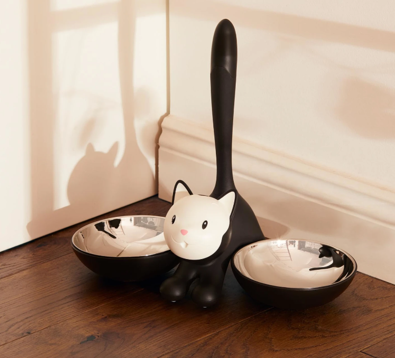 ALESSI TIGRITO CAT BOWL - BLACK