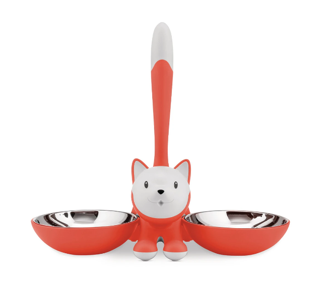ALESSI TIGRITO CAT BOWL - RED ORANGE