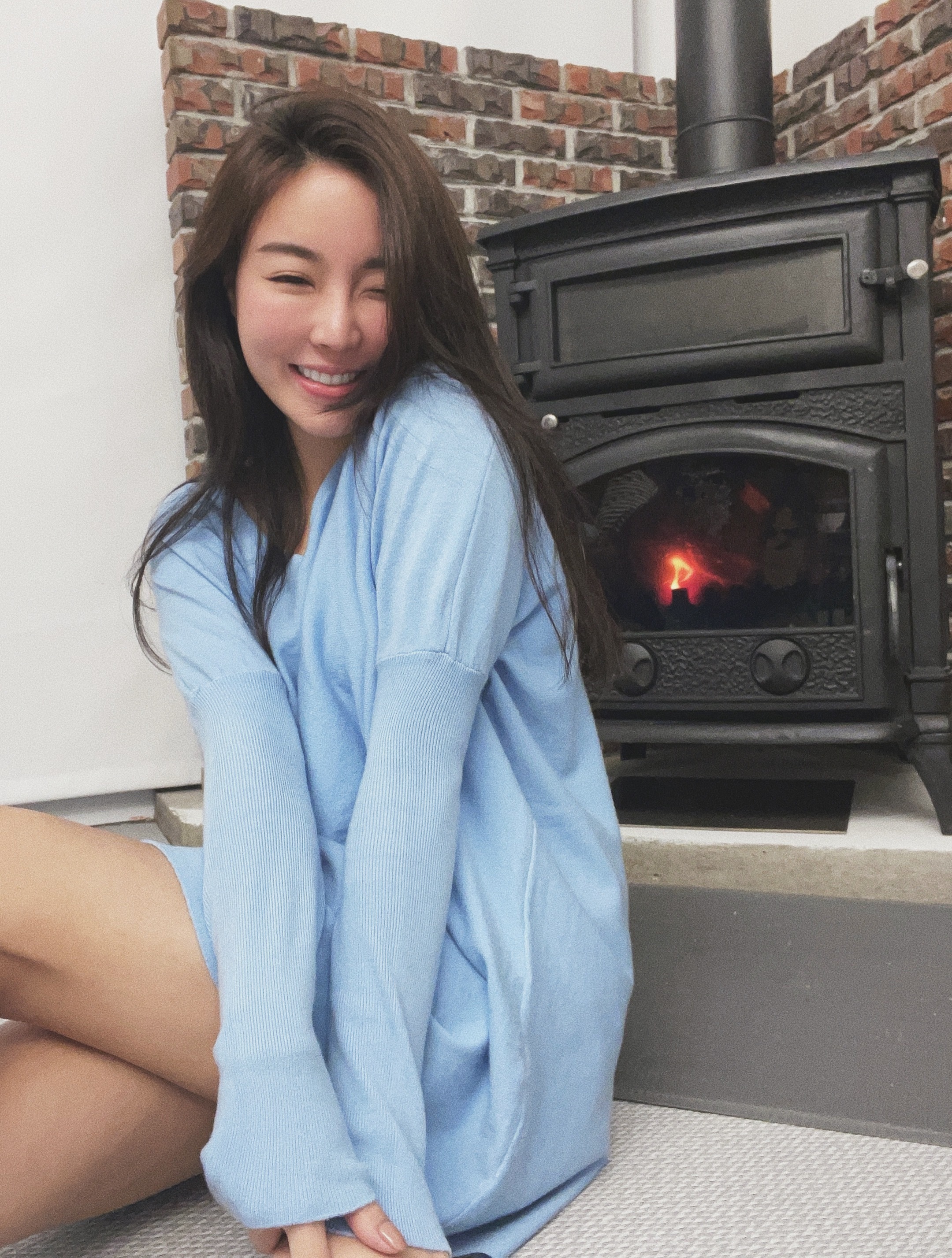 Have it all V領寬鬆針織毛衣