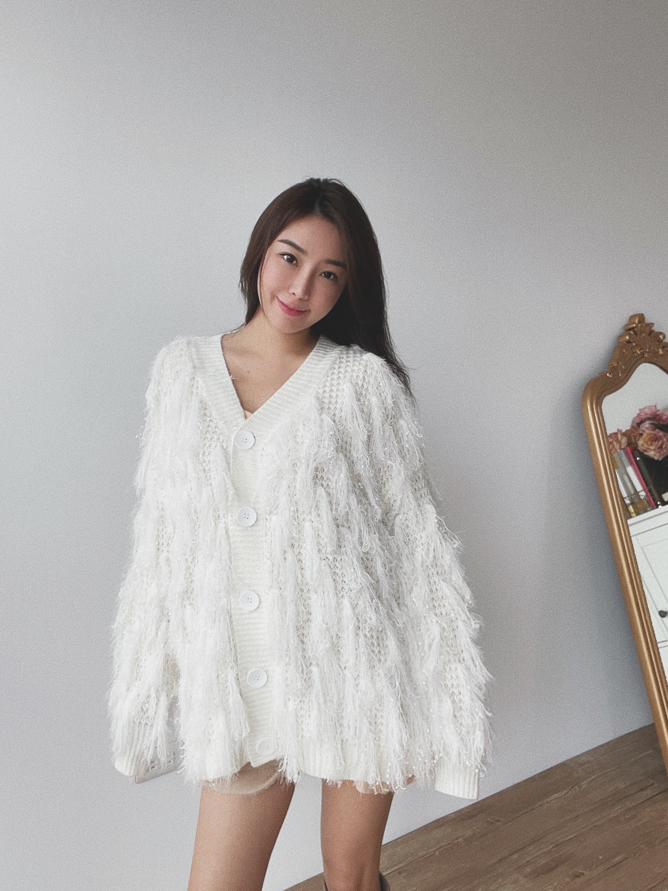 Snow 毛毛針織外套