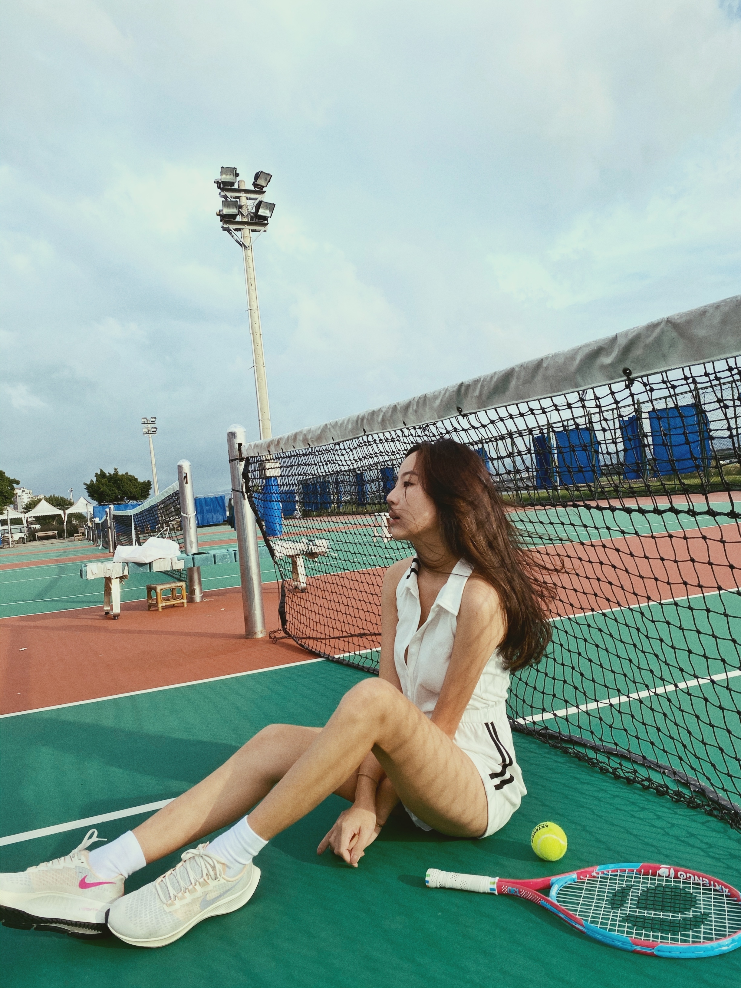 Positive 正面青春 削肩運動連身短褲