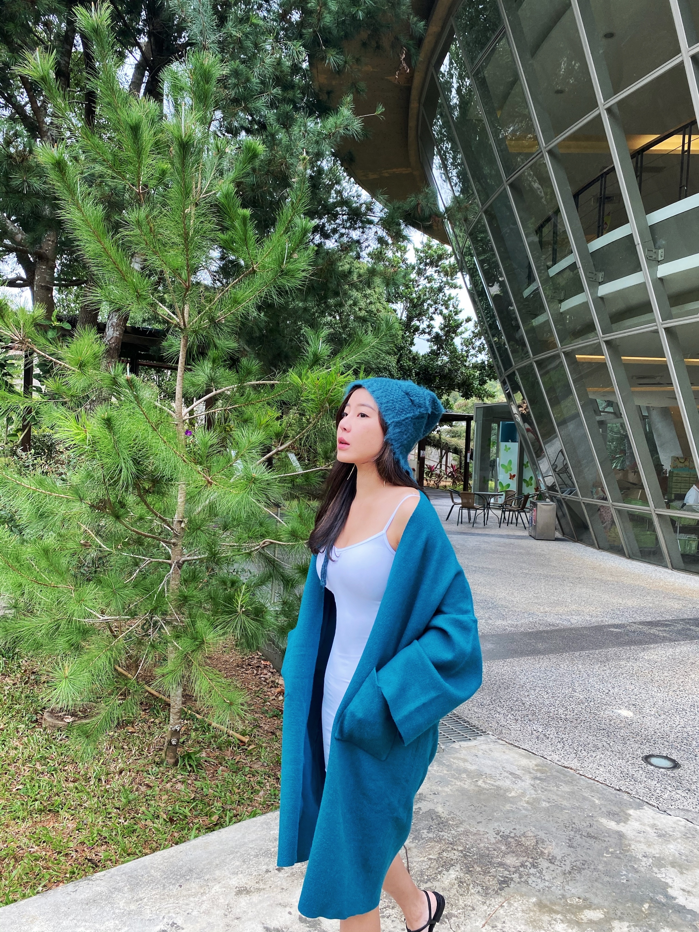 Act like a cat 像貓一樣 包心紗罩衫和絨絨的貓耳帽