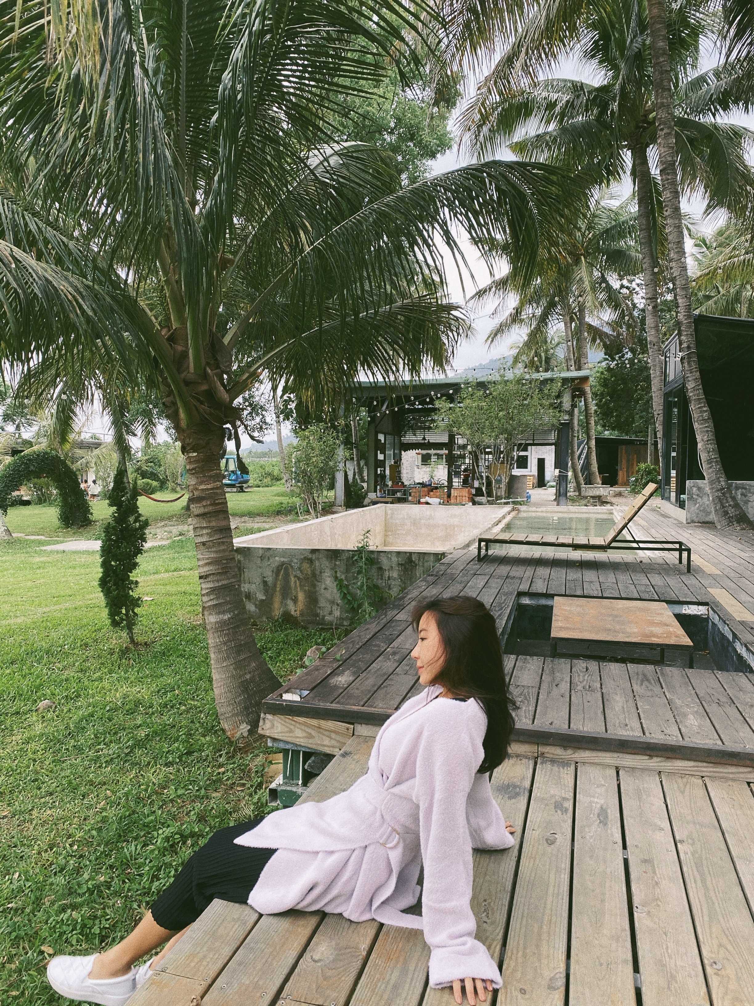 Cotton candy 想抱著睡覺 一片式交疊綁帶毛絨洋裝