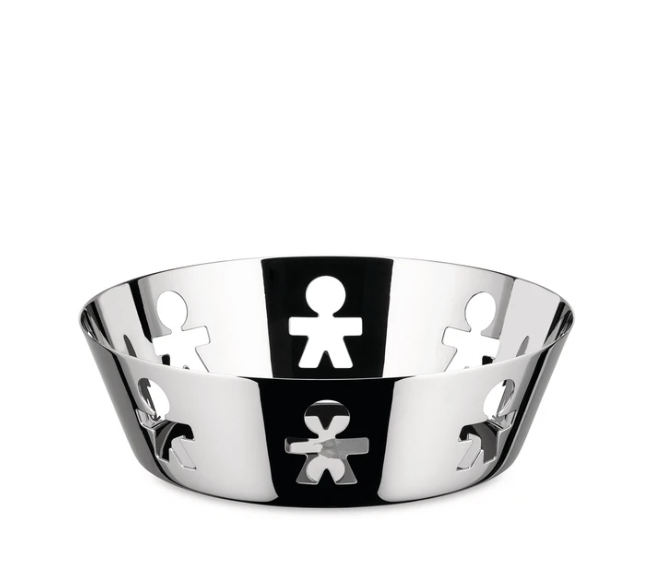 ALESSI GIROTONDO PIERCED BASKET - STAINLESS STEEL