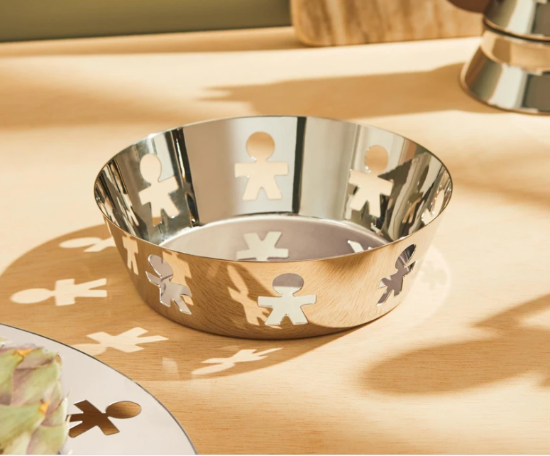 ALESSI GIROTONDO PIERCED BASKET - STAINLESS STEEL