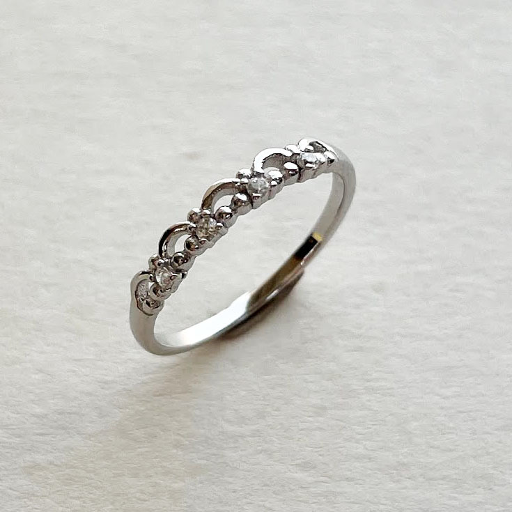 Silver/公主皇冠尾戒