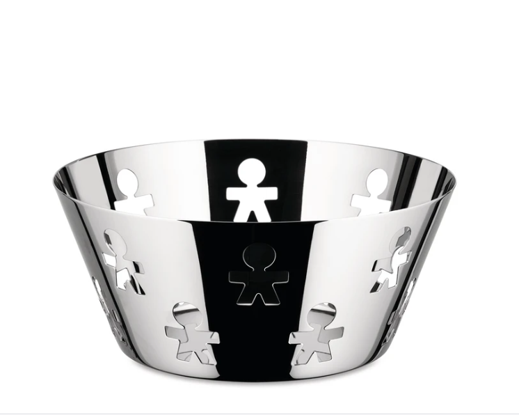 ALESSI GIROTONDO PIERCED BASKET - STAINLESS STEEL