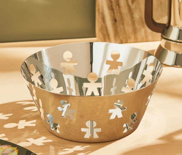 ALESSI GIROTONDO PIERCED BASKET - STAINLESS STEEL