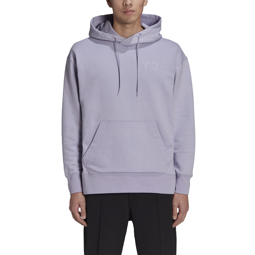 【 Y-3 M CL LC HOODIE 胸前LOGO帽TEE - 紫 】