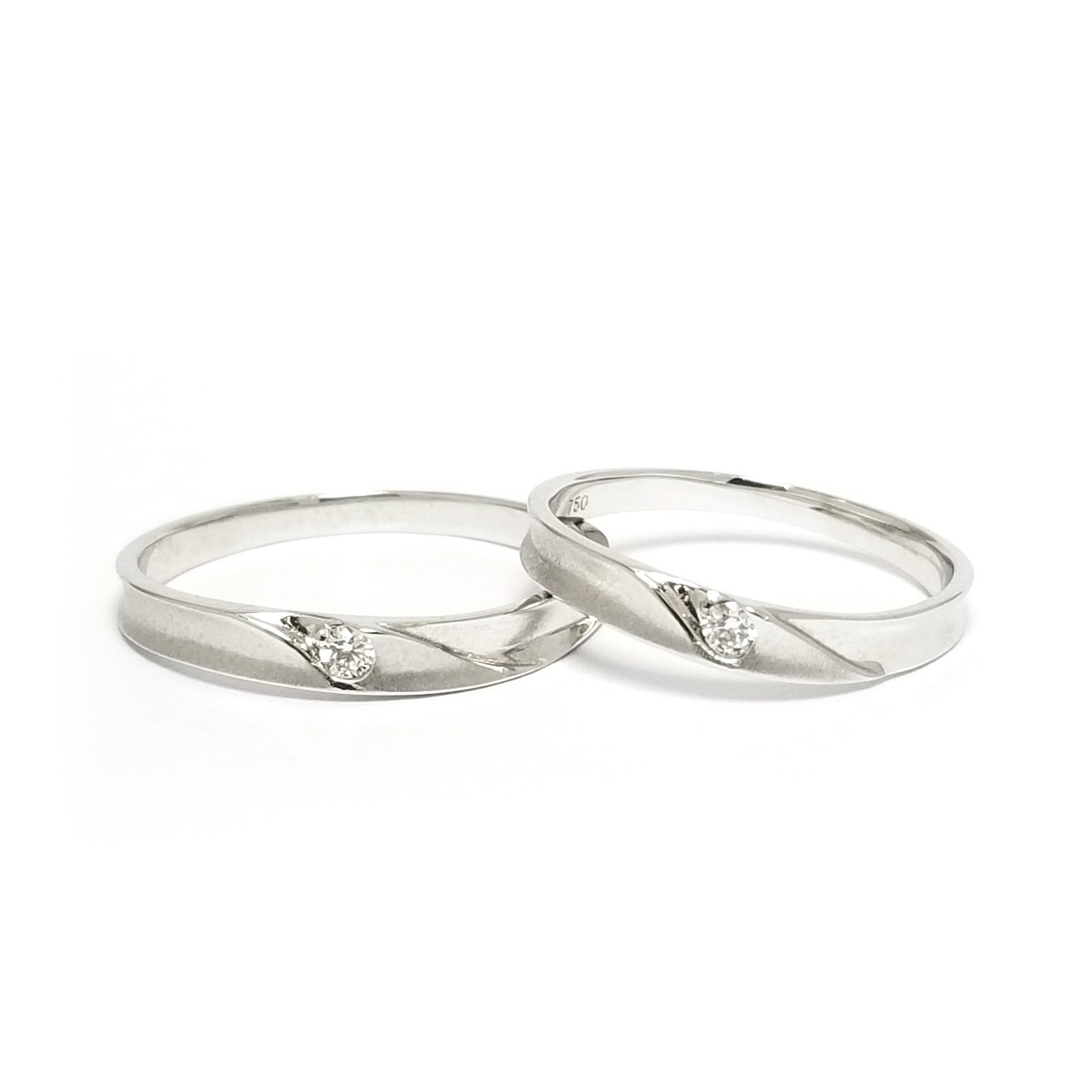 Cicisbeo 18K 白金 結婚戒指