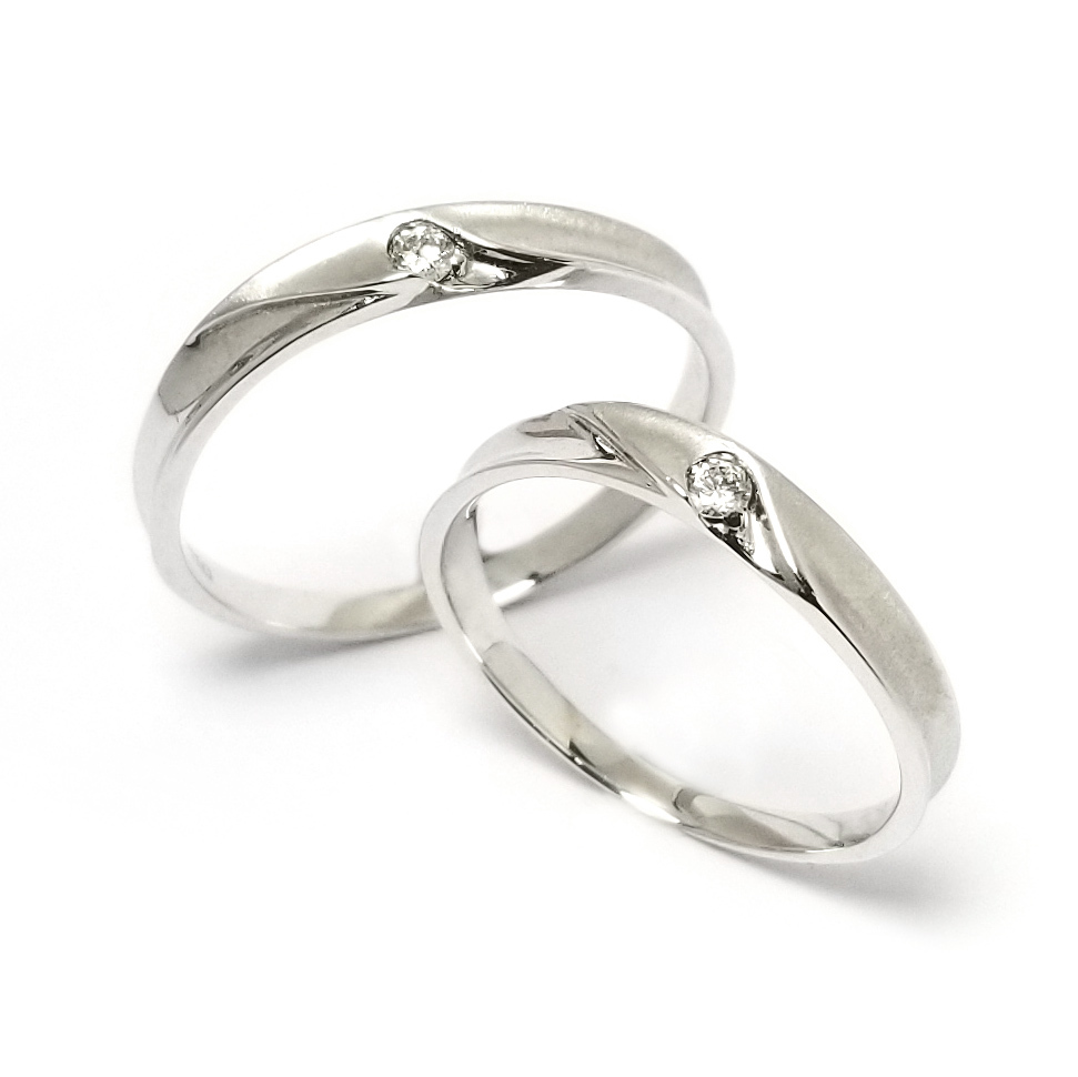 Cicisbeo 18K 白金 結婚戒指