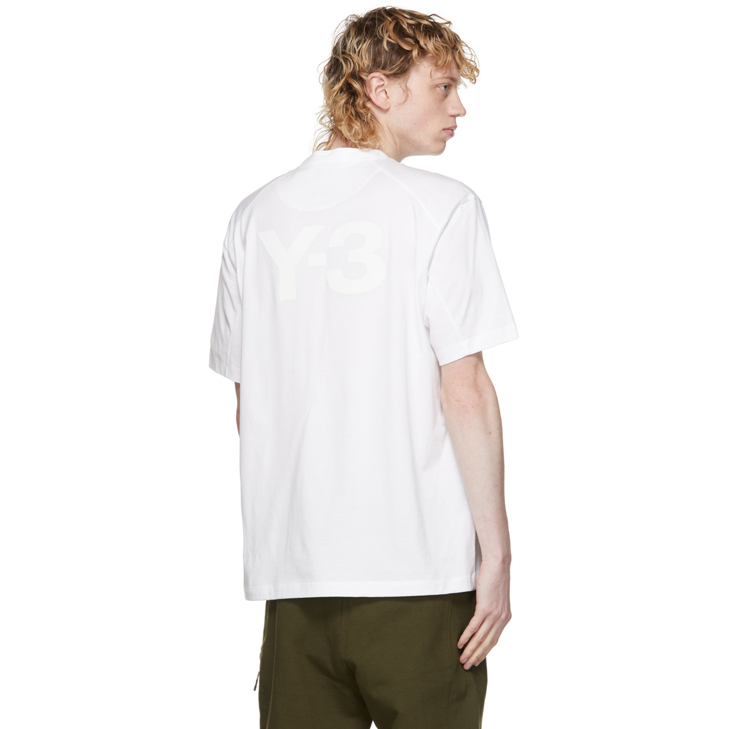 【 Y-3 M B LOGO SS TEE 背面LOGO短TEE - 白 】