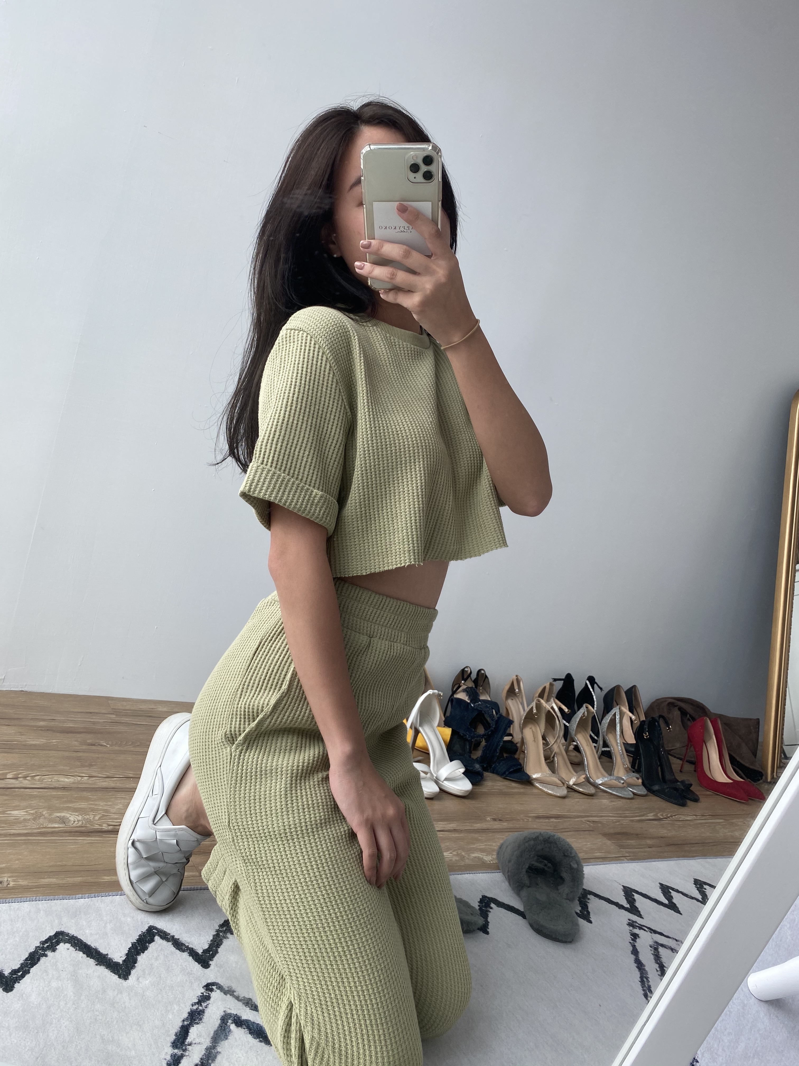 Relax more 再懶一點 莫蘭迪色街頭套裝(上衣+褲)