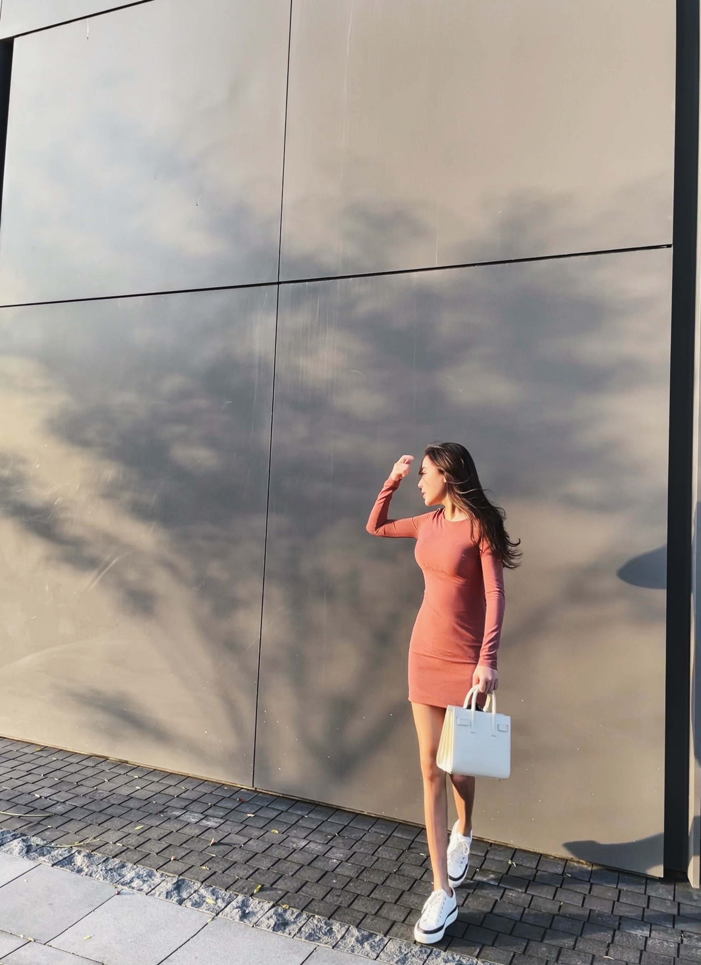 Deeply 金蔥長袖短洋裝