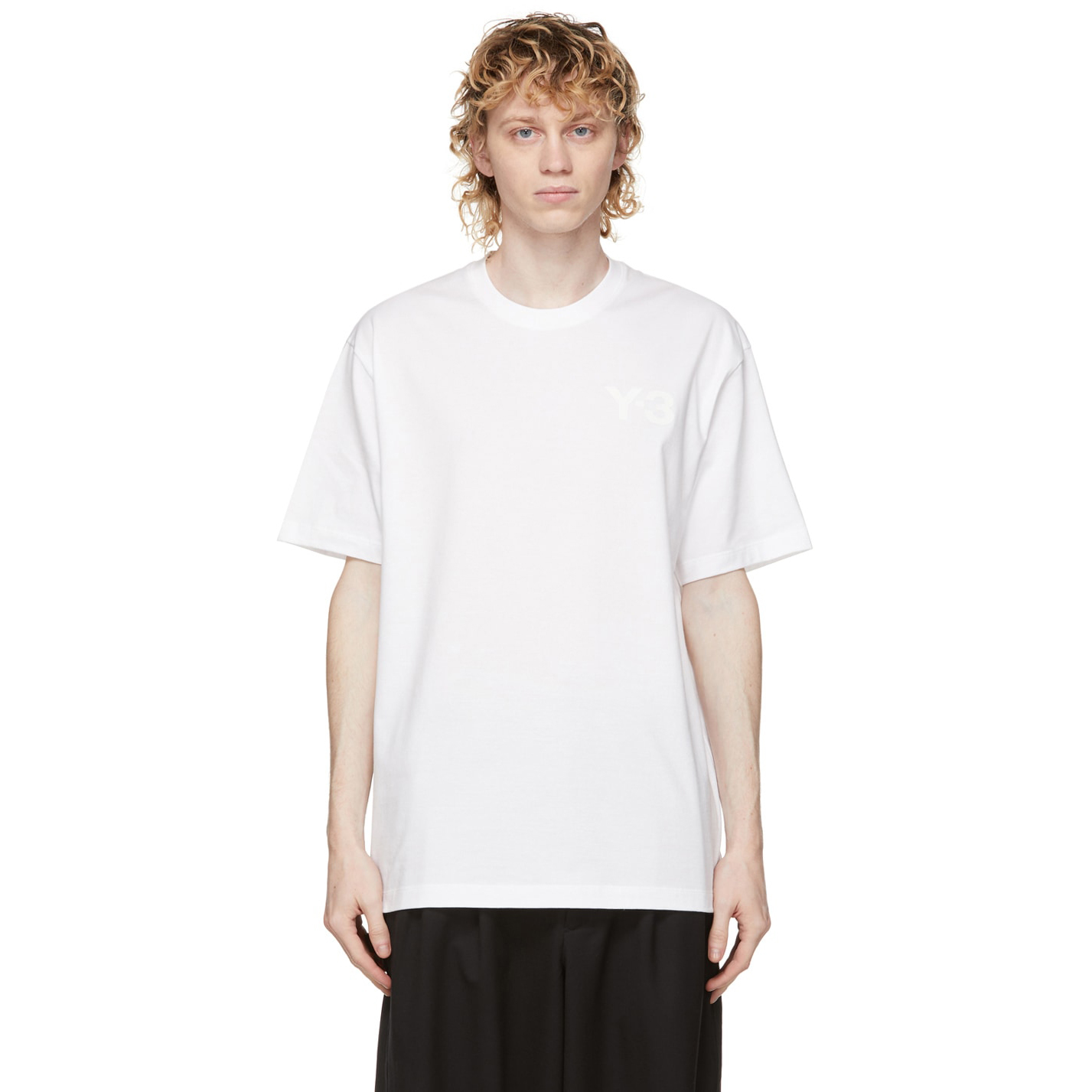 【 Y-3 M CL C SS TEE 胸前LOGO短TEE - 白 】