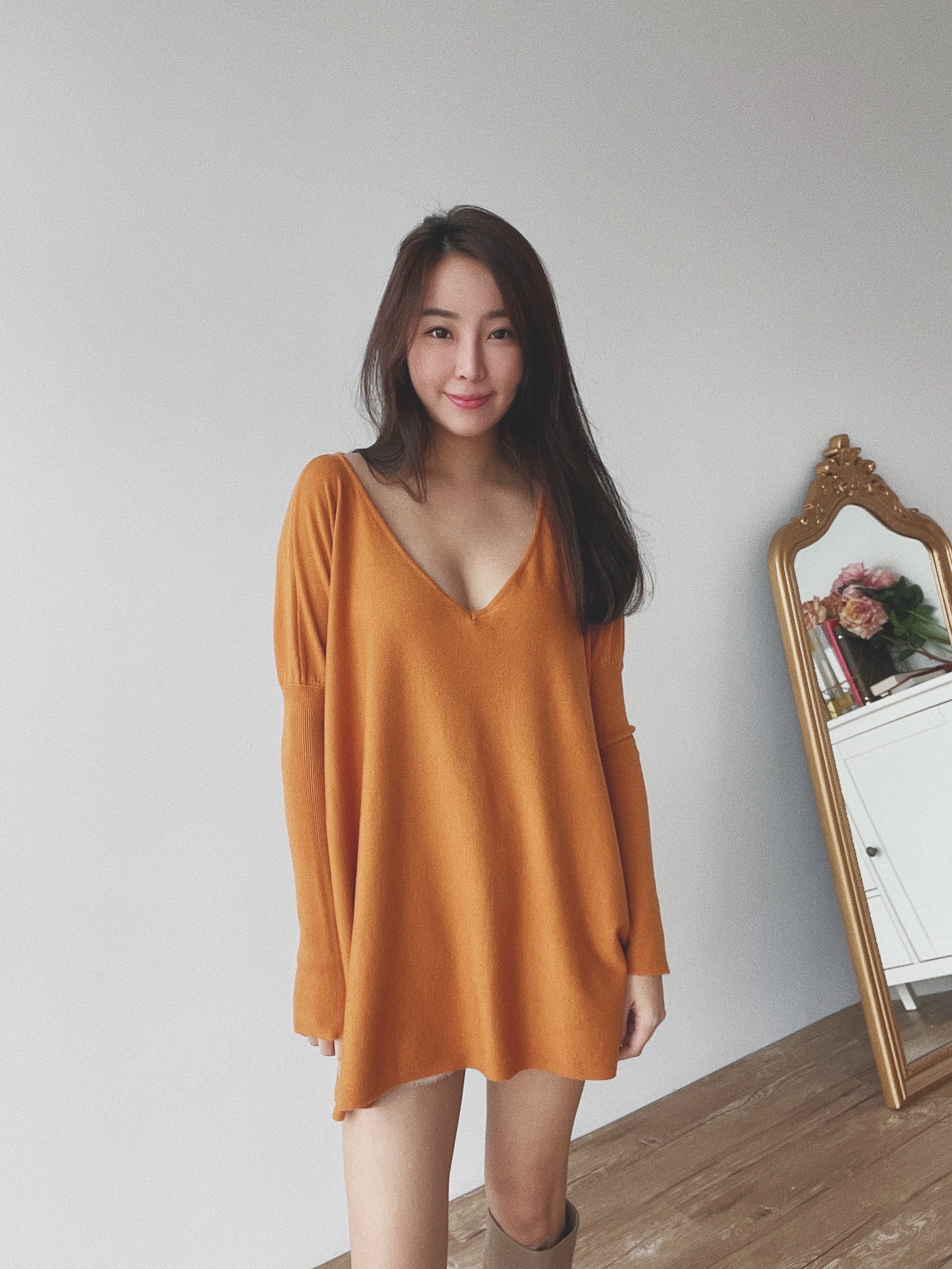 Have it all V領寬鬆針織毛衣