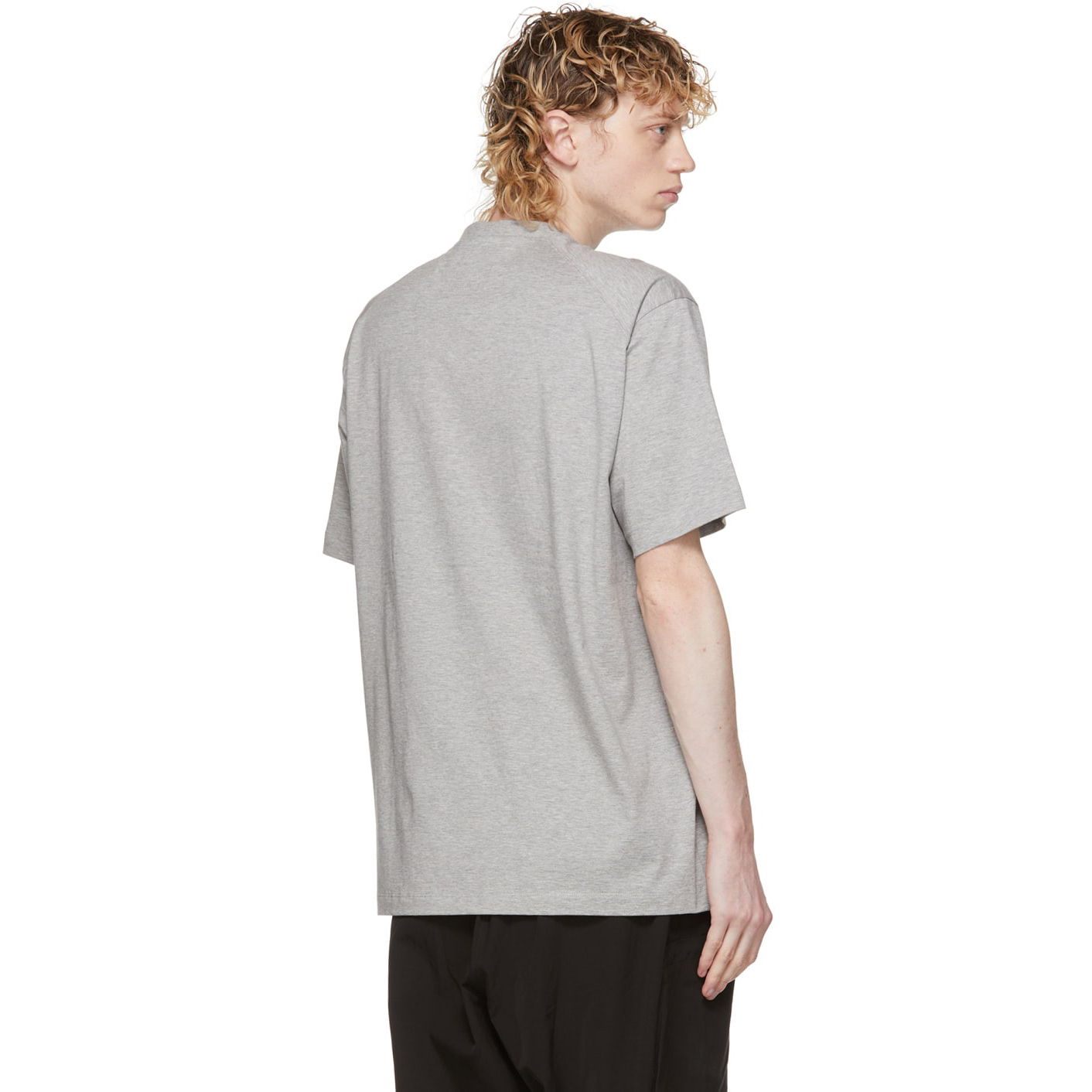 【 Y-3 M CL C SS TEE 胸前LOGO短TEE - 灰 】