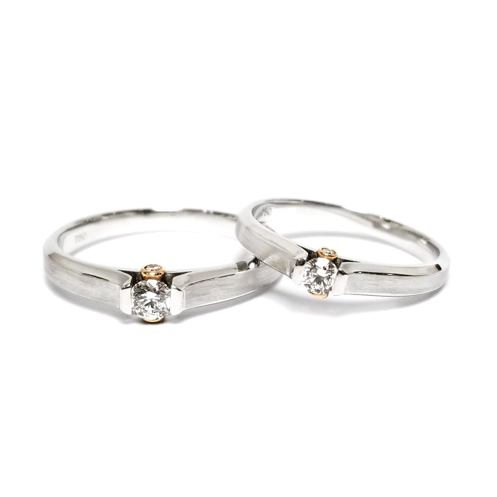 Rose Monemt - Doxy 18K白金/ 18K玫瑰金 結婚戒指