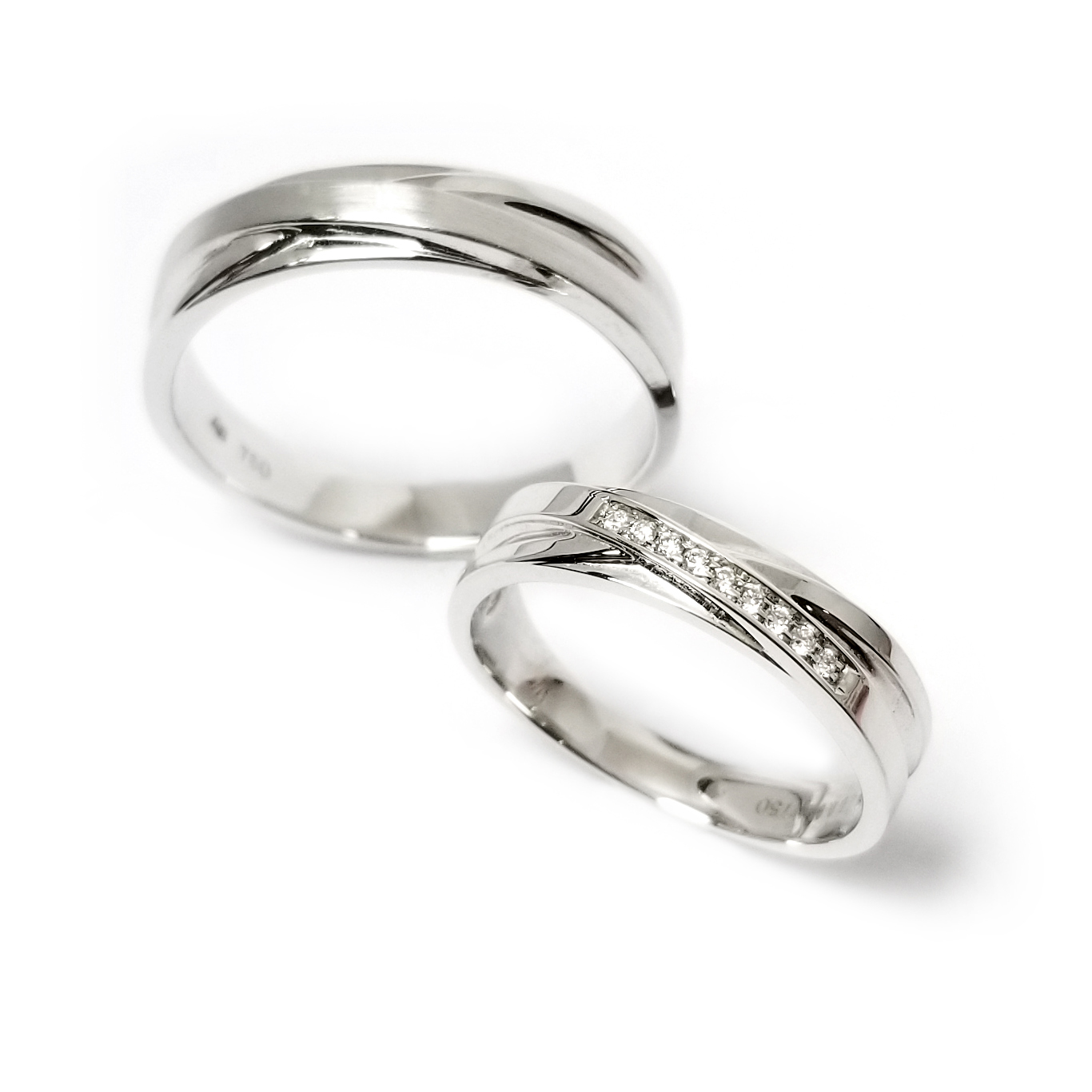 Truelove 18K 白金 結婚戒指