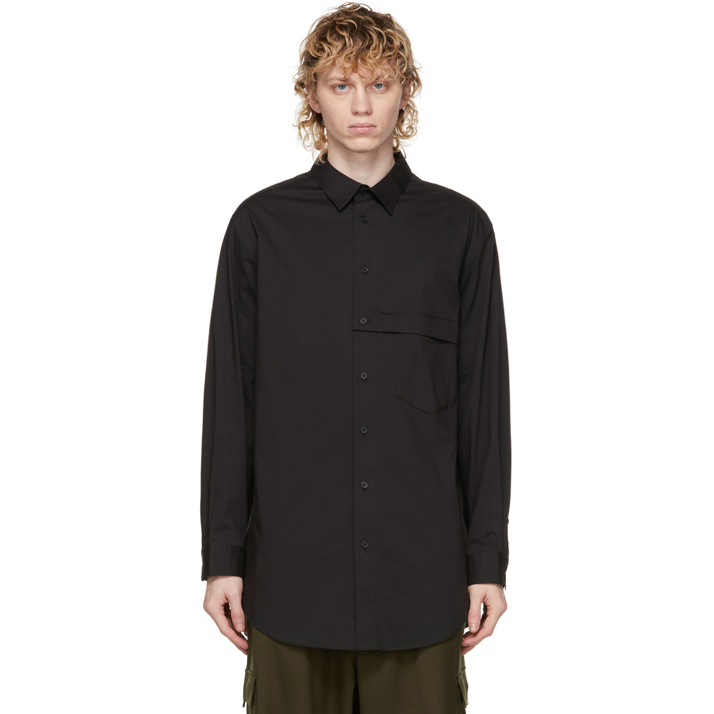 【 Y-3 M CL SHIRT 長袖襯衫 - 黑 】