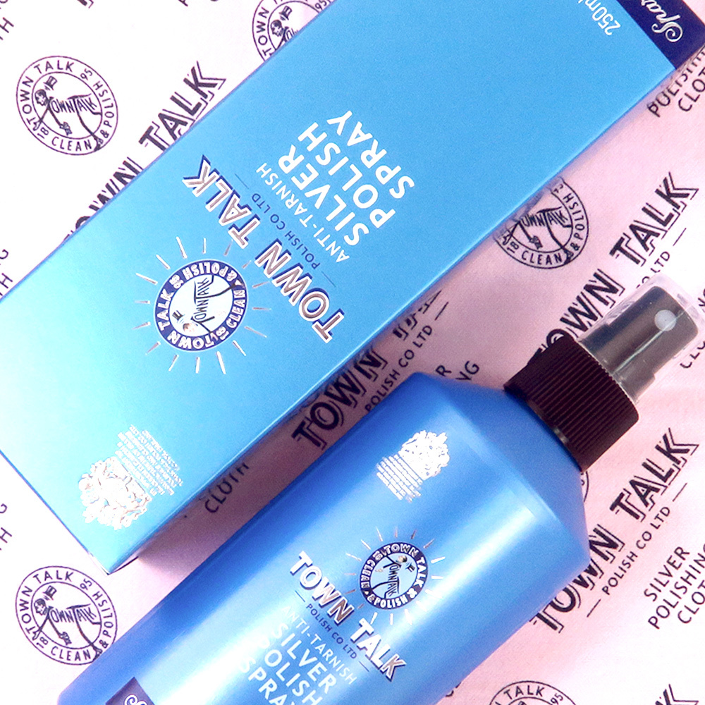 Town Talk 銀器潔亮噴劑 噴霧型擦銀乳 250ml 方便使用 抗氧化 銀飾清潔 英國製