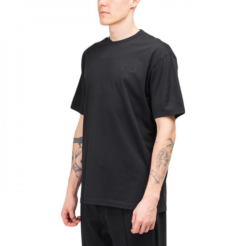 【 Y-3 M CL C SS TEE 胸前LOGO短TEE - 黑 】