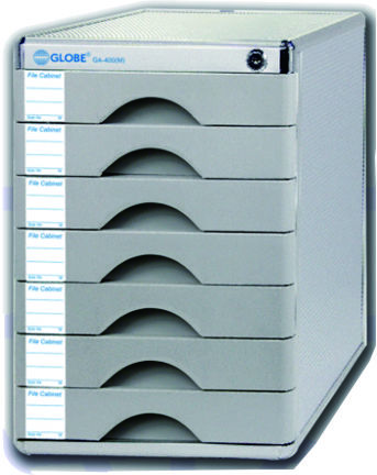 Globe 鋁塑有鎖7層文件櫃