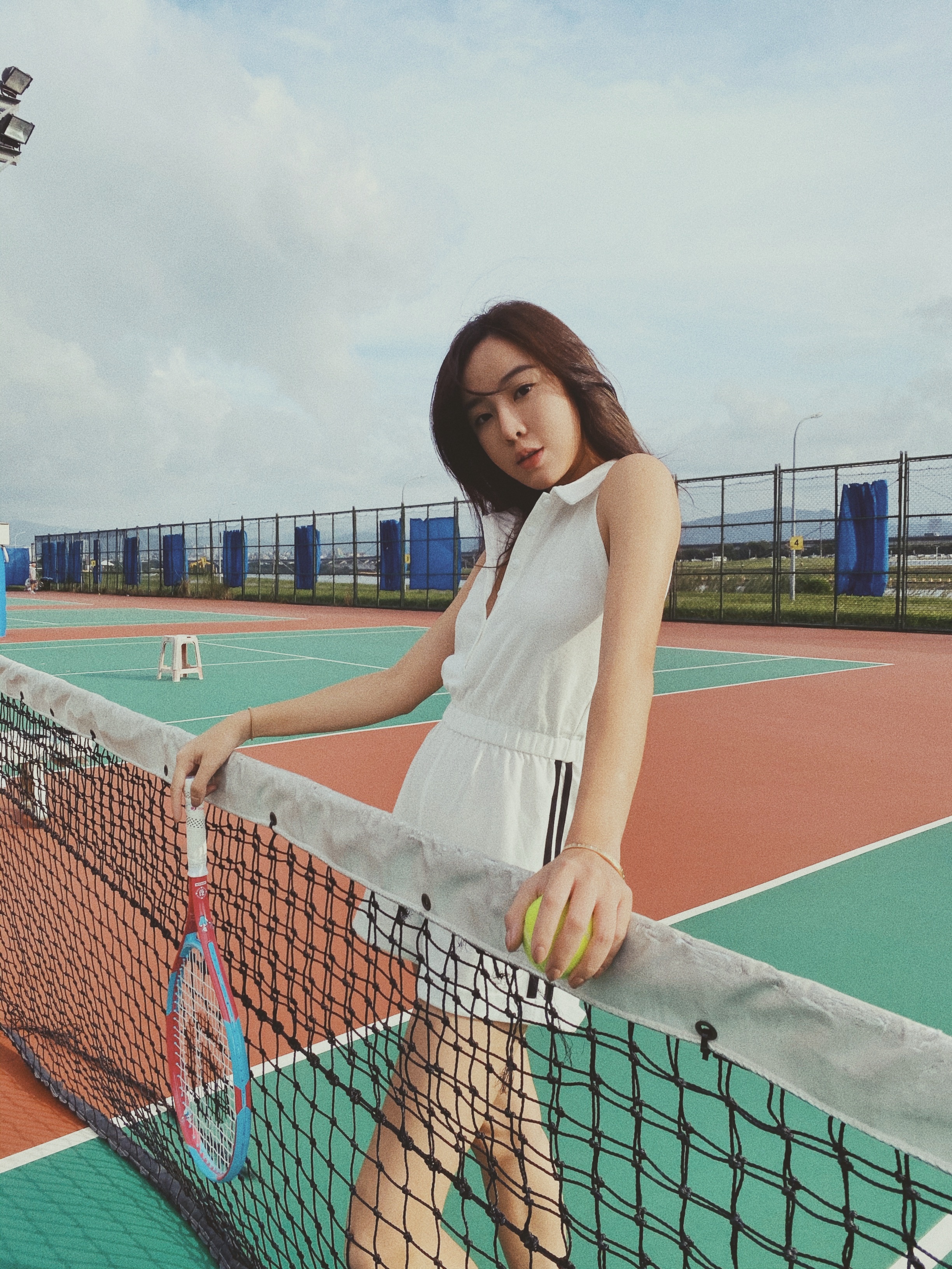 Positive 正面青春 削肩運動連身短褲