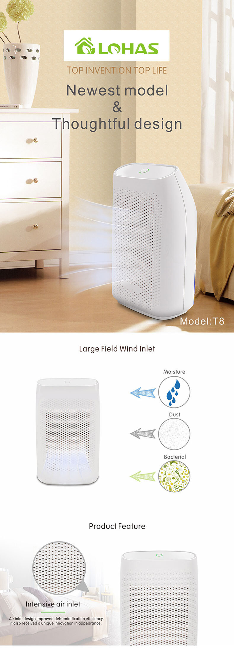 LOHAS T8 智能迷你抽濕機