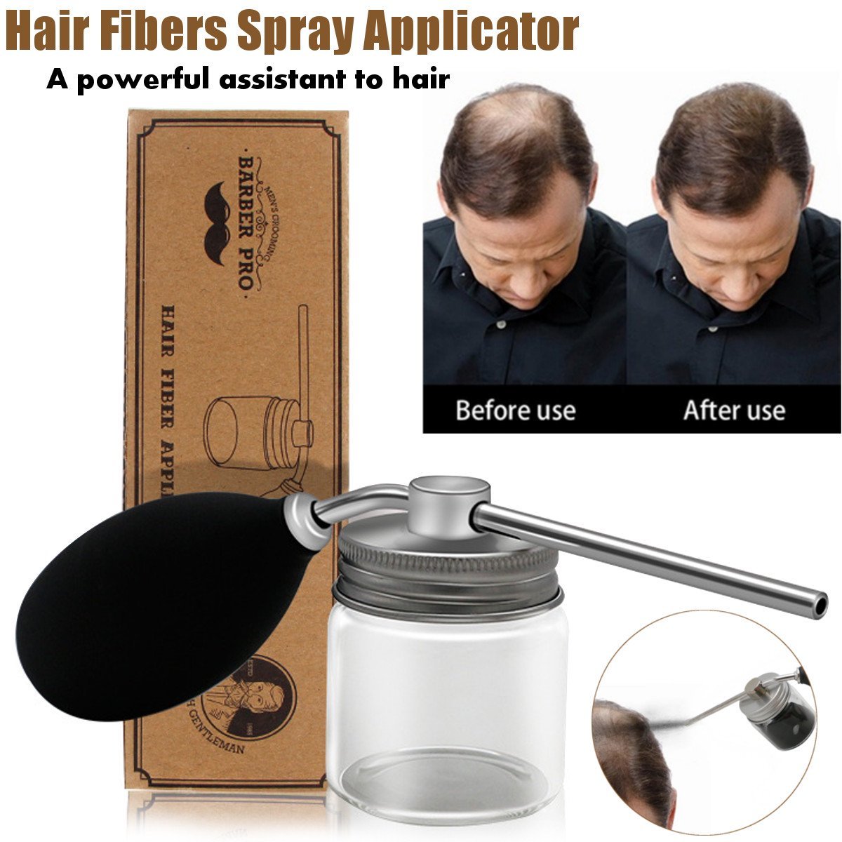 Hair Building Fiber Applicator Spray