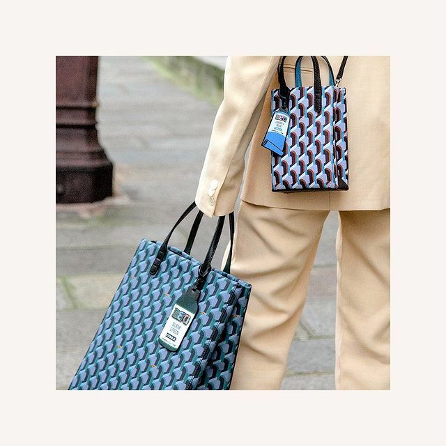 ROSA.K ] Cabas Monogram Tote XS #Sky Blue