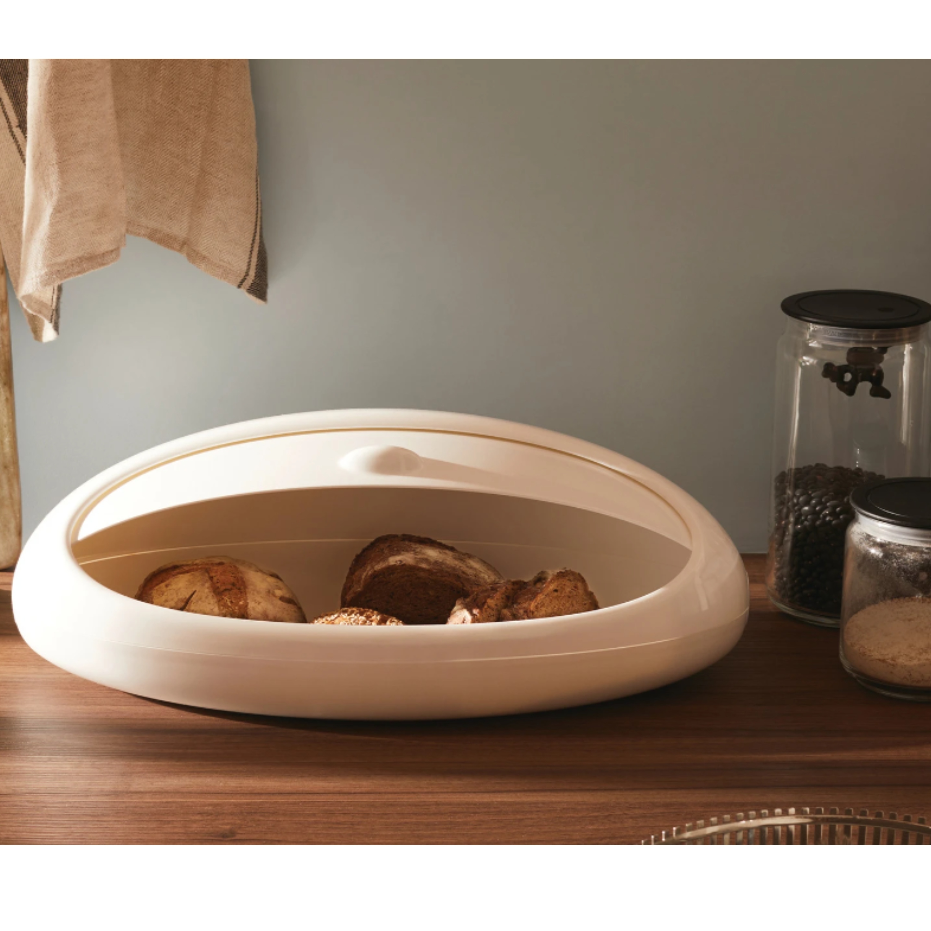 ALESSI GNAM BREAD BIN - BLACK