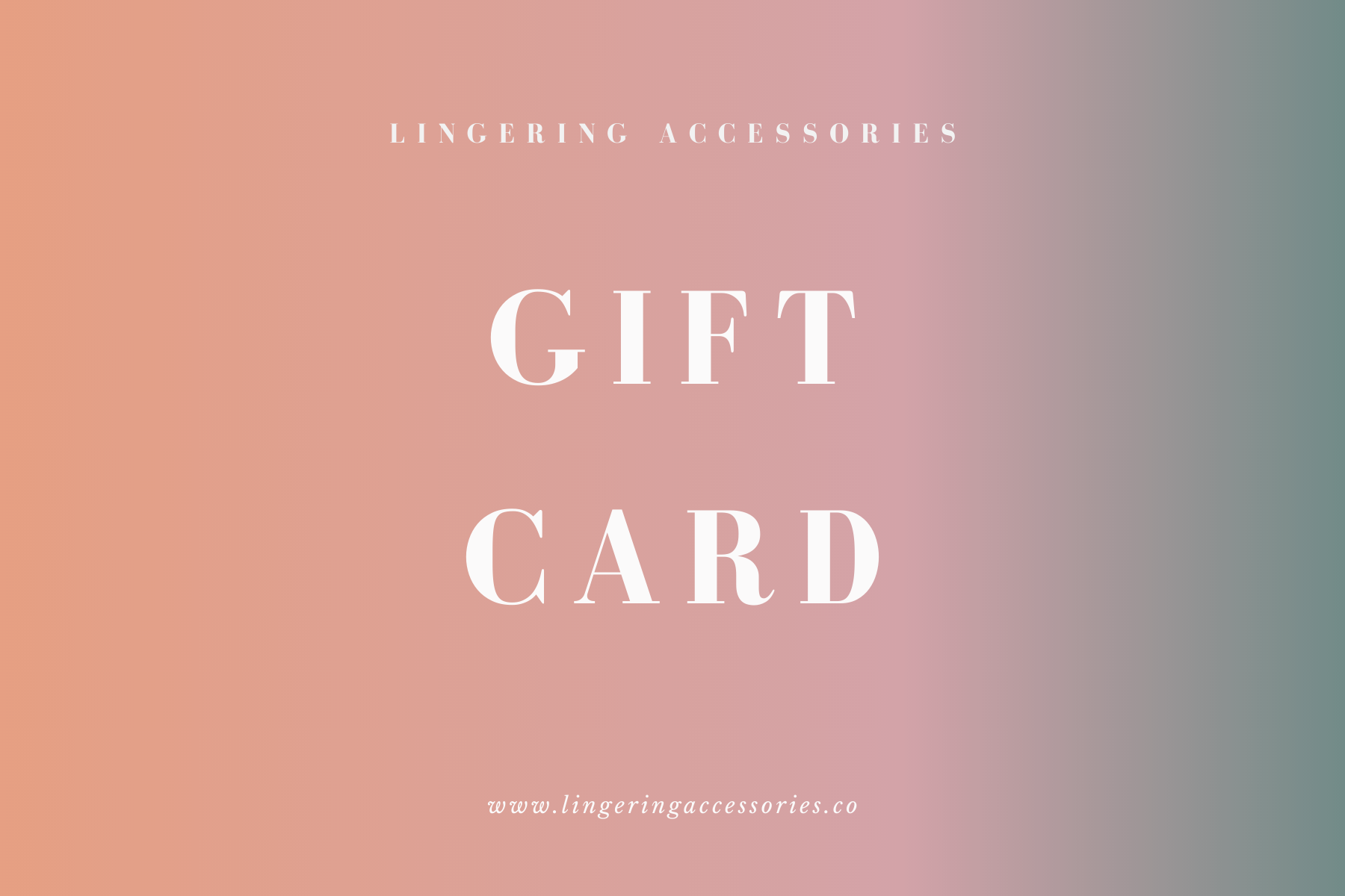 Lingering Accessories Gift Card丨禮 品 卡