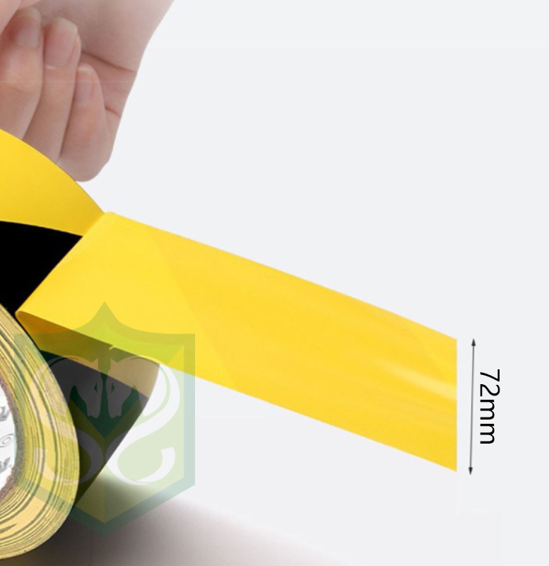 3" 警示膠貼 (紅/白 , 黃/黑)