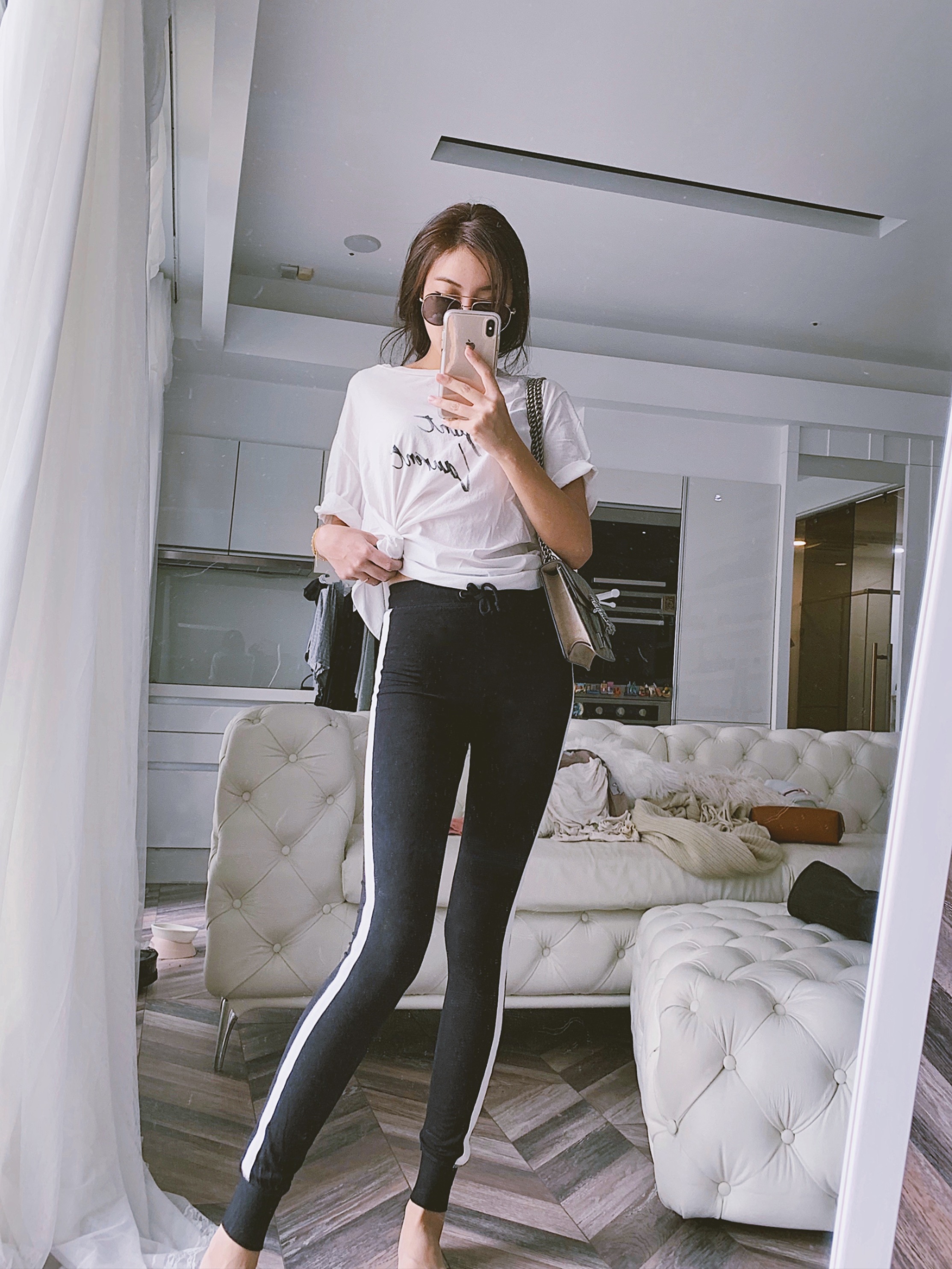 Sunshine Girls 陽光女孩 彈性棉質運動長褲