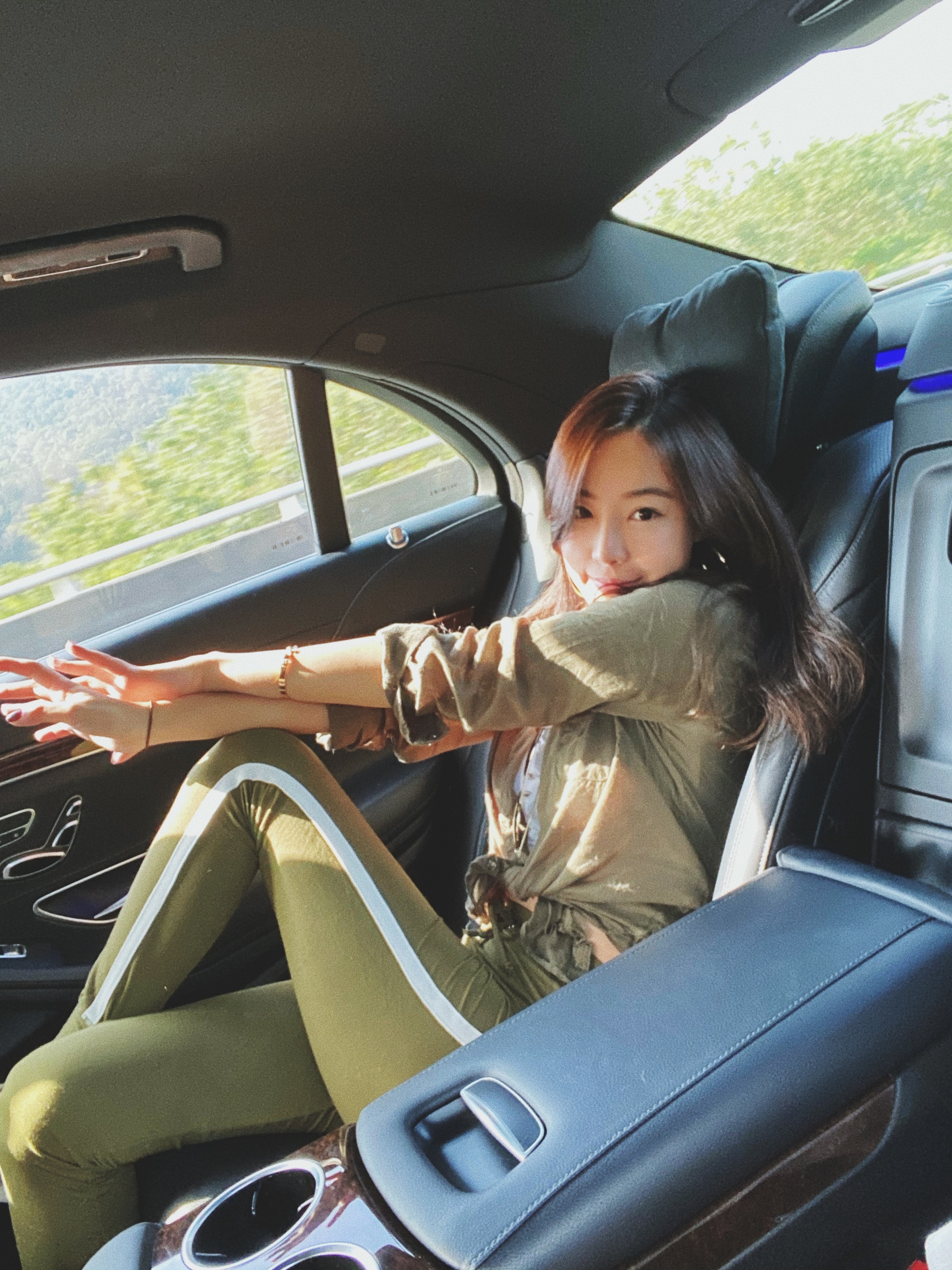 Sunshine Girls 陽光女孩 彈性棉質運動長褲