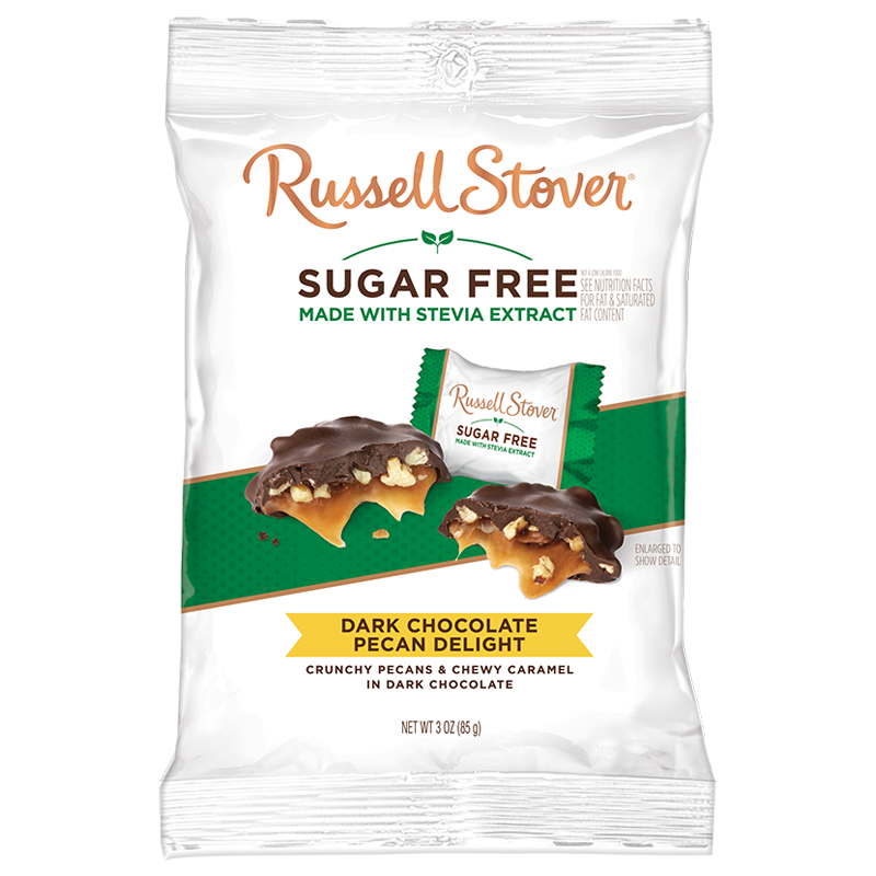 [Russell Stover] Dark Pecan Delight 無糖核桃夾心黑朱古力 85g