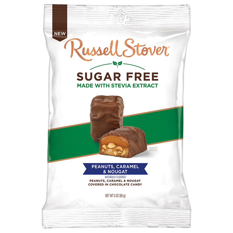 [Russell Stover] Peanuts, Caramel & Nougat 無糖花生焦糖鳥結朱古力 85g