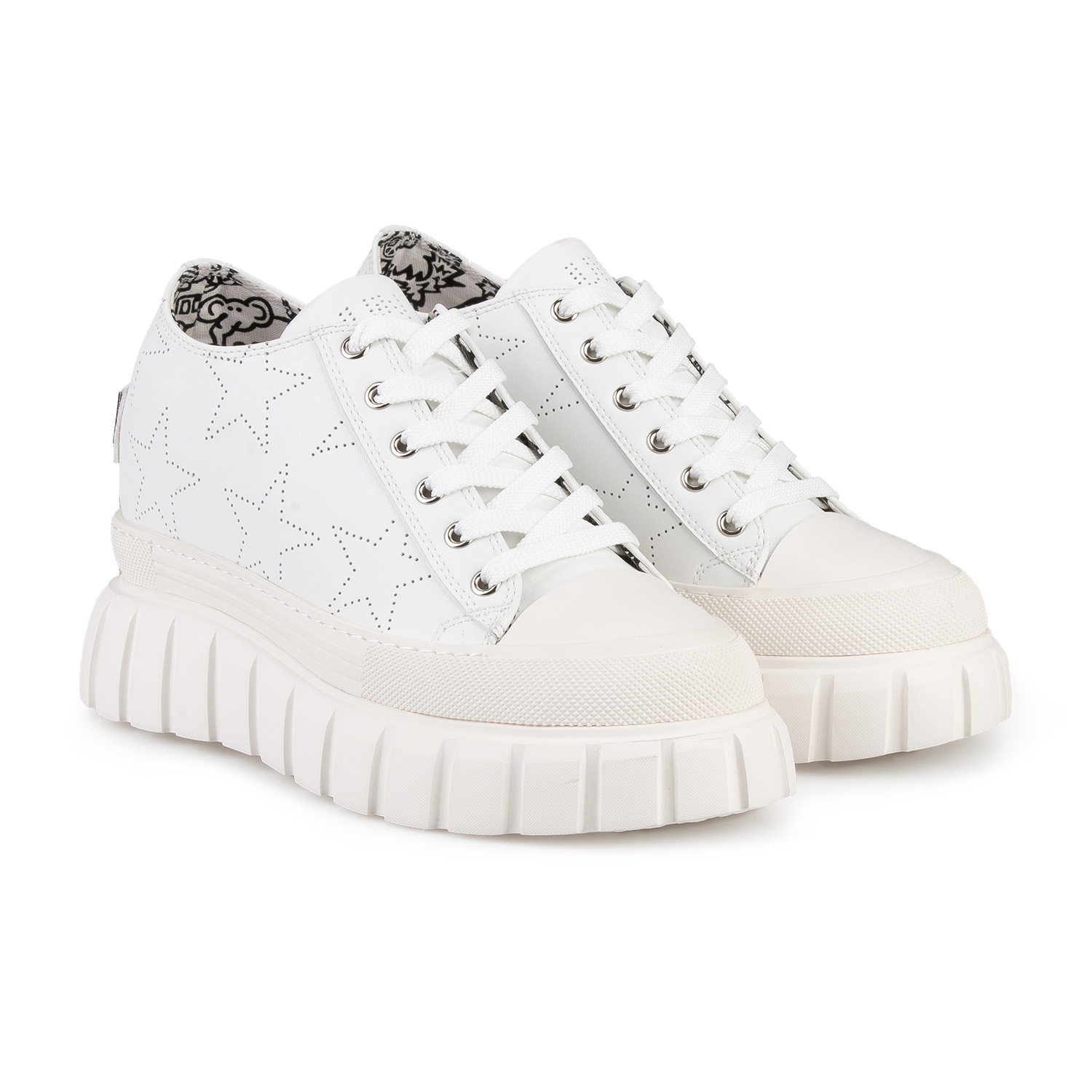 gadol perforated star sneakers