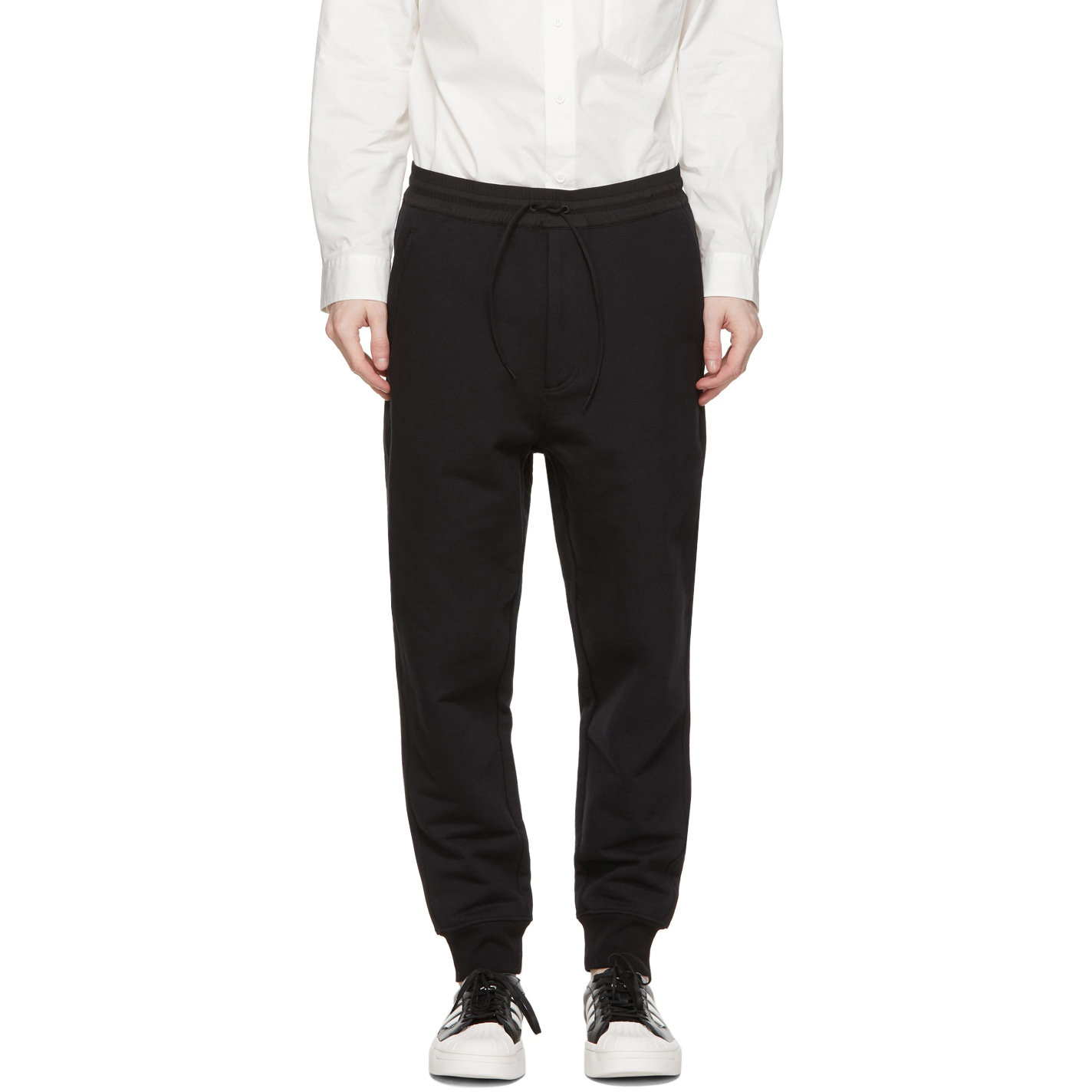 【 Y-3 M CL T CUFF PNT 休閒縮口長褲 - 黑 】