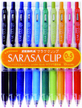 斑馬牌SARASA啫喱筆