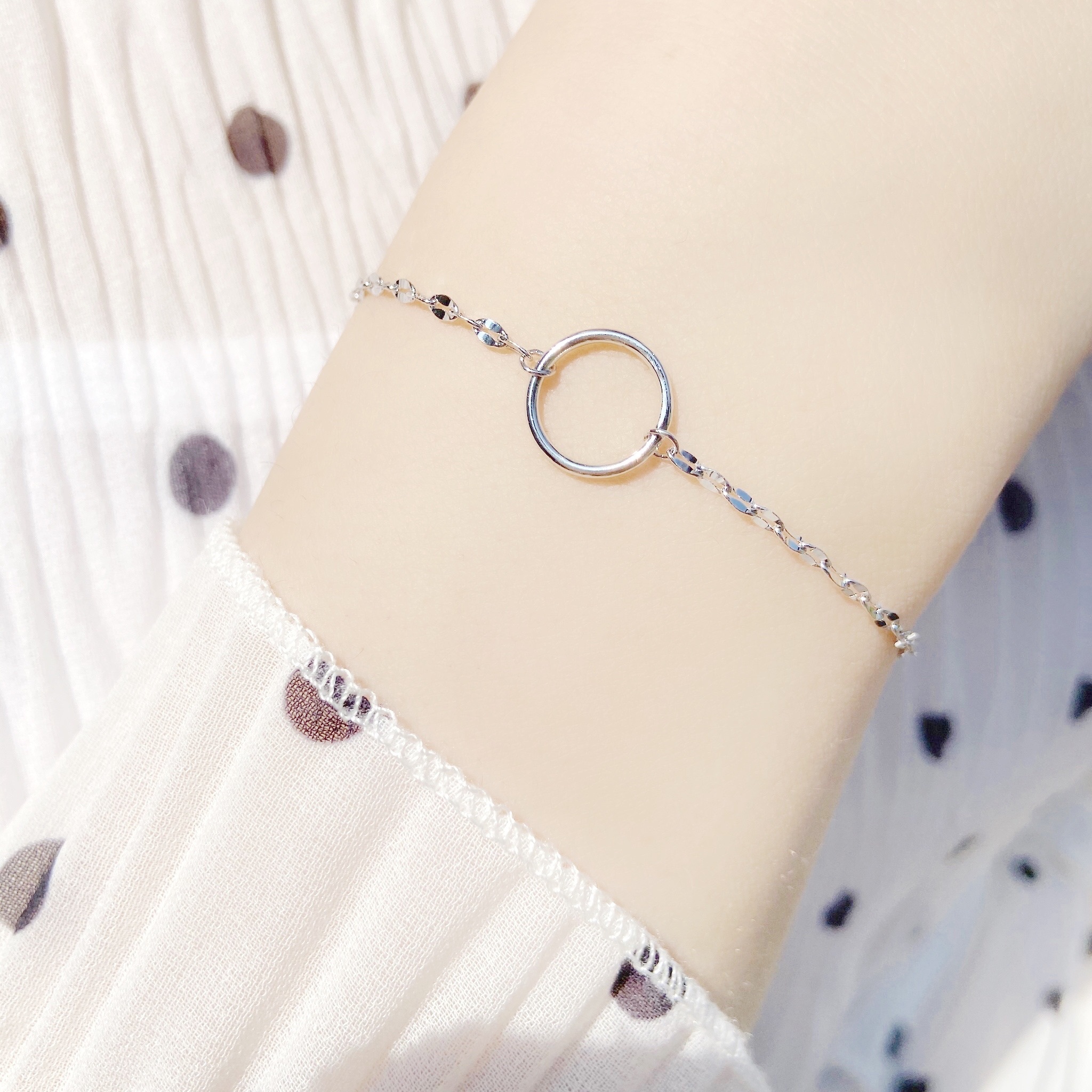 | 925純銀・白金 | 日常安全感手鏈 | BR0142 |